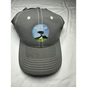 AT&T Pebble Beach Pro-Am Black/ White Mesh Strapback Hat Adjustable Golf Cap